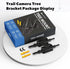 Adjustable Trail Camera Tree Mount: Outdoor Mounting Bracket Holder with Double 360 Swivel Tilt Ball Joints, 2 Packs