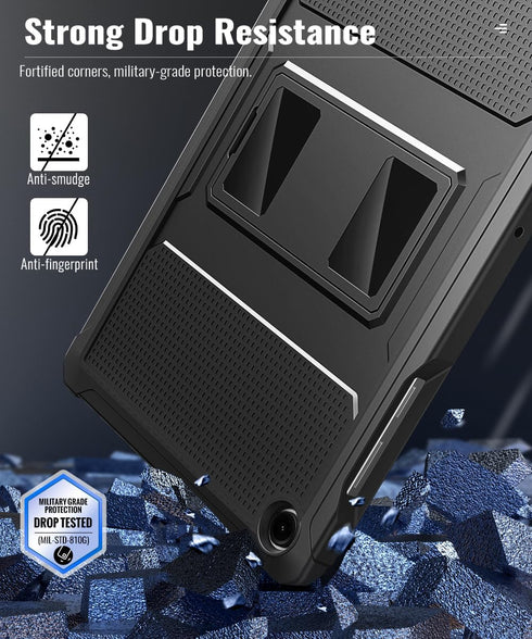 MoKo A11+ A9 11-Inch 2026/2024, A11+/ A9+ Case Fit Samsung Galaxy Tab Plus/ Plus Shockproof Full Body Rugged Stand Back