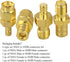 TUOLNK 4PCS SMA to SMB Radio Antenna Coax Adapter, SMA Male/Female to SMB Male/Female Coax Connector
