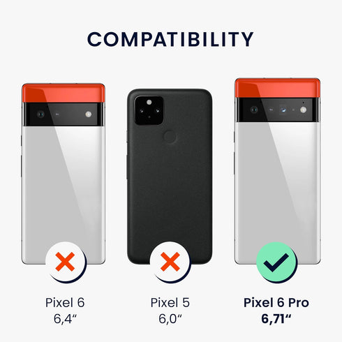 kwmobile TPU Silicone Case Compatible with Google Pixel 6 Pro - Soft Finish Phone Cover in Rhubarb Red