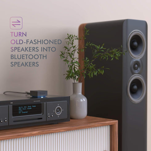 esinkin Wireless Audio Receiver for Music Streaming, Works with Smart Phones, Tablets, and Car Speakers