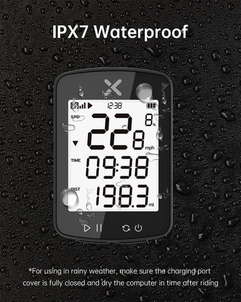 XOSS G Gen2 GPS Bike Computer, Wireless Cycling Computer with Bluetooth, IPX7 Waterproof, 28 hrs Battery Life