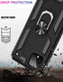 LUMARKE Google Pixel 4 Case with Screen Protector, Military Grade Protective Phone Cover with Magnetic Ring Kickstand,