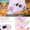 Crystal Phone Case for iPhone 13(2021)/iPhone 14(2022) 6.1", Alluring Purple Butterfly Soft Shockproof Clear Protective