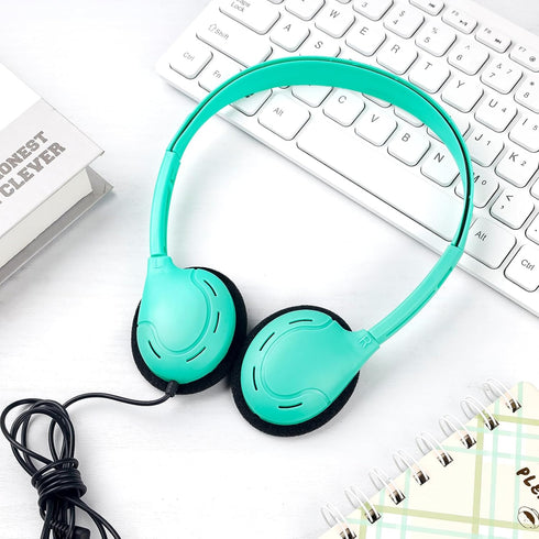 Kids Headphones Bulk 10 Pack for School, Classroom, Student Children, Class Set of Headphones with 3.5mm Jack