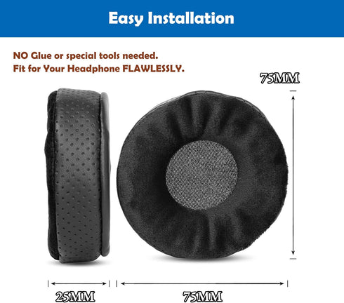 Thickened Headphone Replacement Earpads, Cushion Headset Ear Pads for Allen&Heath Xone XD40 Headphone