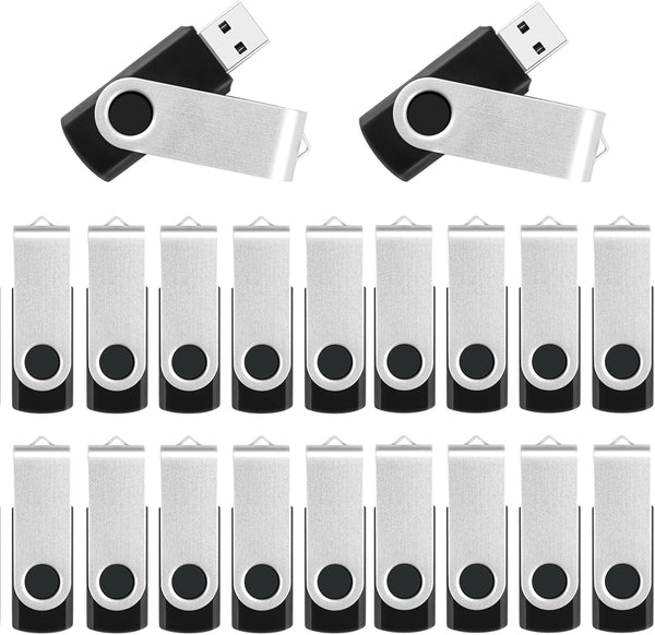MECHEER 128MB Flash Drive Bulk USB Flash Drives 20 Pack, USB 2.0 Thumb