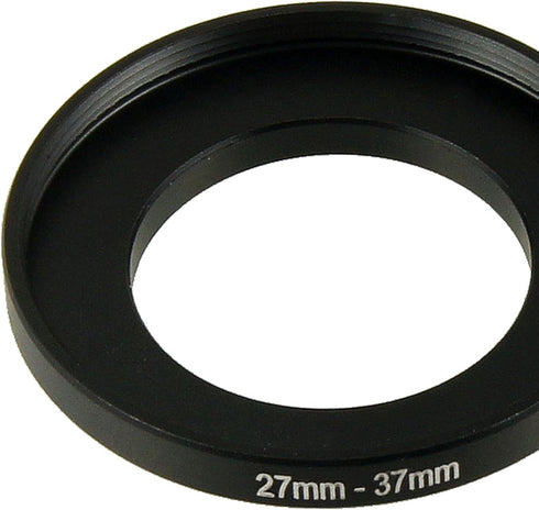 uxcell 27mm-37mm Step Up Ring Adapter for Camera, Metal 27mm to 37mm Lens Hood Stepping Up Ring Filter for DSLR SLR