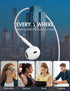 Wired Earbuds, Ultra Clear Calls & No Noise, 3.5mm Earphones with Mic, Compatible with iPhone/iPad/Android