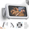 Waterproof Shower Phone Holder with 360° Rotation, Adjustable Angle, Wall Mounted for Bathroom Mirror Bathtub Kitchen,