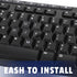 Mozeat Lens 4 English Keyboard Stickers, Pcs Universal Laptop Keyboard Stickers Keyboard Letter Replacement Stickers
