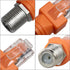 2PCS RJ45 Converter Adapter Coaxial Barrel Coupler Adapter Connector Coax Straight Connector