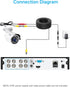 ZOSI 1080P HD 1920TVL Hybrid 4-in-1 CCTV Security Camera - 80ft Night Vision, 2MP Weatherproof Aluminum Bullet