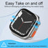 2 Pack Fvlerz Rugged Case for Apple Watch 45mm 44mm, Soft TPU Shockproof Bumper Cover for iWatch Series 9/8/7/6/SE/5/4