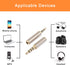 2.5mm to 3.5mm Adapter and 3.5mm to 2.5mm Adapter, Gold Plated Jack Stereo Connector for Smartphones