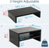 Riser-2 Pack, 2 2 TEAMIX Wood Monitor Stand Tier Adjustable Monitor Stand Dual Monitor Riser for Monitors/Laptop/PC