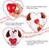 Civaner 4 Pack 60 Seconds Voice Recorder for Stuffed Animal Heart Red Push Button Heart Shaped Sound Recorder