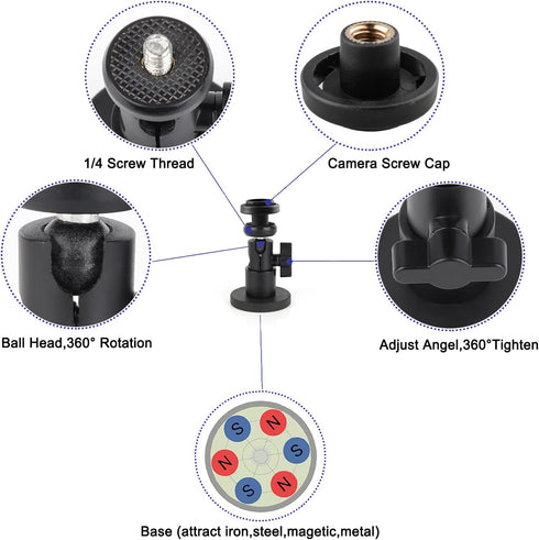 iTODOS 2 PACK Magnetic Wall Mount Bracket for Blink Outdoor 4, 3rd Gen, XT3, XT/XT2, Securely Attached