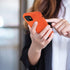 kwmobile Case for Apple iPhone 12 / iPhone 12 Pro - Soft Slim Protective TPU Silicone Cover - Neon Orange