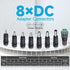 12V 2A 10ft Power Adapter with 8 Tips, 2000mA 24W AC Charger Replacement for LED Strip Light, CCTV Camera, Router