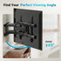 BONTEC 37-85 Inch 132lbs, 600x400mm, 16" Full Motion TV Wall Mount for TVs, Hold up to Max VESA Swivel Tilt Dual Arms