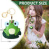 Leather Keychain Holder Case Compatible with Apple AirTag, Cute Protective Cover with Keychain Ring, Anti-Scratch