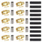 SMA Male Crimp Connector, Plug for RG8X, LMR240, KMR240, 4D-FB, CNT240, RG8 Mini Coax Cable, Pack of 10