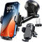 YRU 2024 Ultimate Car Phone Holder Mount, 80+LBS Safest Strongest Rotatable Suction, Dashboard Windshield for iPhone,