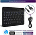 DETUOSI Universal 7-8 inch Wireless Keyboard, Multi-Device Portable Ultrathin (6mm) Lightweight for iOS/Android/Windows