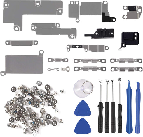 Inner Parts Replacement Kits for iPhone 7 Plus, Including Internal Bracket, Screw Set, and Repair Tool Kit