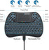 Mini Wireless Keyboard with Touchpad Mouse, 2.4GHz Portable Handheld Keyboard, RGB Backlit, Rechargeable Battery