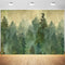 Tranhiafe 9x6ft Oil Painting Forest Backdrop Nature Watercolor Tree Photography Background Kids Birthday