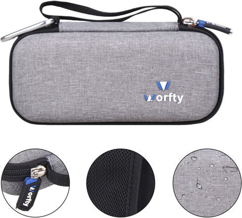 worfty 10000/12000/13800mAh Case for VRURC/VEGER/FOCHEW/Charmast/citicr/GKUTW Portable Charger with Built-in Cables