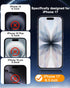 3 Pack 17 3 Pack 6.3 Inch 9H SIBEITU Screen Protector for iPhone with Camera Lens Tempered Glass Protector +