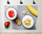 TryKid 8x8ft Strawberry Banana Yogurt Parfait Backdrop Fresh Fruit Healthy Snack Scene Photography