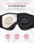 MUSICOZY Bluetooth 5.2 Sleep Headphones Headband, Wireless 3D Sleeping Eye Mask, Music Headband Earbuds for Side
