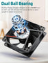 80mm 12v 110v 220v dc Small Computer Fan with AC Plug Variable Speed Dual Ball Bearing for Cooling Laptop Electronics