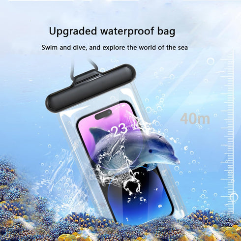 Waterproof Phone Pouch Case for Beach, Kayaking, Swimming, Underwater Dry Bag for iPhone 15 14 13 12 11 Pro, Galaxy