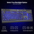 Rii RK900Pro Large Print Backlit Keyboard,Wired USB Full Size Computer Keyboard with Blue Backlight, Compatible