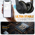 Wireless Bluetooth Headphones, Foldable Over Ear with Microphone, Noise Cancelling for Cellphone, PC, Home Office Travel