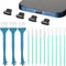 Frienda Anti Dust Plug Metal Phone Dust Plug for iPhone 11/11 Pro/12 Series with Cleaning Brush Kit