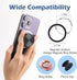 Frosted Magnetic Base for PopSocket Phone Grips Holder, Removable Stand for iPhone 15/14/13/12 Compatible