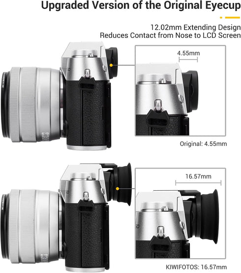X-T50 XT50 X-T50 XT50 XT-50 Extended Eyecup Eyepiece, New Round Shape Soft Silicon Camera Eye Cup Viewfinder Cover