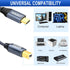 10ft USB C to USB B Printer Cable - Versatile Connectivity