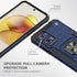 Asuwish Motorola Moto G73 5G Phone Case with Tempered Glass Screen Protector, Slim Hybrid Protective Cover with