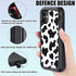 Compatible iPhone 11 Case with Screen Protector, Cute Luxury Cow Print Design, Shockproof 3-Layer Case