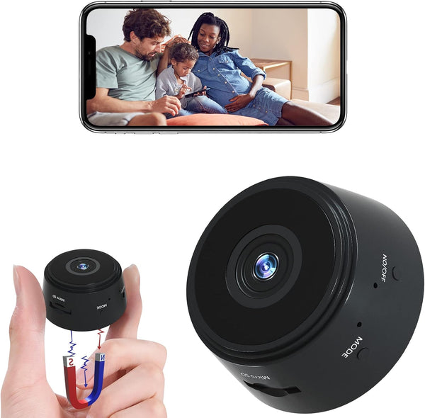 Mini Spy Camera, Wireless WiFi Hidden 1080P Full HD, Small Night Vision Motion Detection Security Nanny Camera