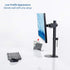 VIVO Steel Reinforcement Bracket Mount Plate for Thin Glass Table Tops, Clamp Compatible with Monitor Stands
