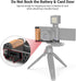 SMALLRIG L-Shape Bracket with Wooden Grip and Cold Shoe for Sony ZV1 Digital Camera - 2936