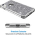 Hython Heavy Duty iPhone XR Case, Full-Body Defender Protective Bling Glitter Armor Hybrid Shockproof Cover, Gray